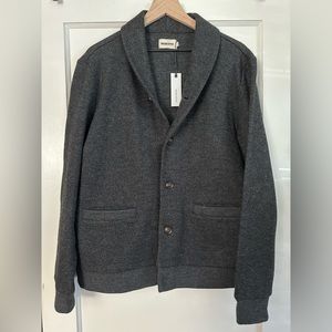 ARCHIVE | The Weekend Cardigan in Charcoal Herringbone Wool